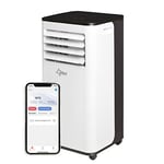 SUNTEC Climatiseur Mobile MultiFreeze 2.6 Eco R290 APP - Mobile et Silencieux avec Commande Smart App – Déshumidificateur pour pièces jusqu'à 34 m² - Refroidissement et Chauffage Mobiles à la Maison