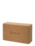Gaiam Cork Brick *Villkorat Erbjudande Accessories Sports Equipment Yoga Blocks And Straps Beige