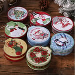 Storage Container Sugar Christmas Decorative Iron Gift Boxes Tinplate Candy Box