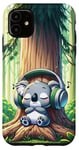 iPhone 11 Kawaii Koala Headphones: The Koala's Playlist Case