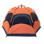 6-person Family Tent with Removable Rain Screen and Dome, Easy to Set Up for Camping, Backpacking and Outdoor Hiking