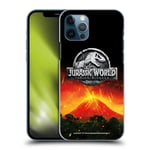 Head Case Designs Officially Licensed Jurassic World Fallen Kingdom Volcano Eruption Logo Hard Back Case Compatible With Apple iPhone 12 / iPhone 12 Pro