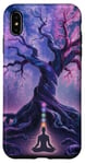 Chakra Méditation Arbre Nature Univers Éléments Coque pour iPhone XS Max