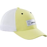 Salomon Trucker Curved Cap, Unisex Trucker Cap, Perfeck for Hiking, Touring and Backpacking, Sunny Lime, Medium/ Large