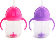 Munchkin Click Lock Tip & Sip Straw Cup Set, Baby & Toddler Sippy Cups with Str