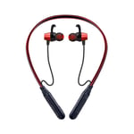 C3N | Wireless Bluetooth Headphones Neckbands with magnetic attraction,Auto Answer on Earbud Pull for Home Office, Video Conference (Red)