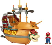 Nintendo Super Mario Deluxe Playset - Bowser's Airship - Includes Mario Figure