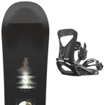 SALOMON Pack snowboard Salomon Pulse White/black/khaki 25 + Fixations Homme Blanc / Noir Gris taille 158W 2025