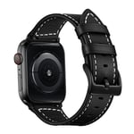Klassiskt Läderarmband Apple Watch Ultra 2 49mm Svart