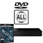Panasonic Blu-ray Player DP-UB150EB-K MultiRegion for DVD inc Inception UHD
