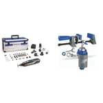 Dremel 8240 Cordless Rotary Tool 12V 2Ah Lithium-ion Battery, Multitool Kit with 5 Attachments, 65 A & 2500 Multi-Vise, 3-in-1 Adjustable Bench Vice with Clamp and Tool Holder