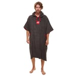 Red Paddle Co, No.1 SUP Brand, Premium 100% Cotton Unisex Adult Towel Poncho Changing Towel Robe Swimming Camping Surfing Hooded Beach Towel (Medium, Grey) Creating Quality Since 2008 B Corp Certified