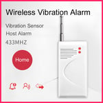 433MHz Wireless Door Window Alarm Vibration Sensor Home Security Burglar System