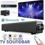 Wireless Bluetooth 4.0 Speaker Sound Bar Portable Subwoofer USB AUX For Phone TV