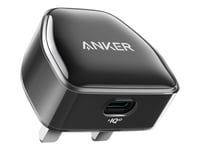 Anker 511 (Nano Pro) - Strömadapter - 20 Watt - 3 A (24 Pin Usb-C) - Svart