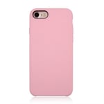 CaseOn Silicone Case - Mobilskal I Silikon Och Fiberduk Iphone 8 Rosa