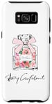 Galaxy S8+ Stay Confident Flowers In Perfume Bottle For Women's & Girls Case