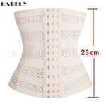 Waist trainer Cincher Body Shaper Underkläder Underkläder Magen Slankt bälte Postpartum Control Underbyst Stålbenad Korsett Z M Beige1