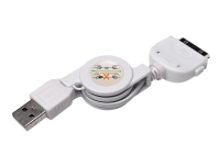 Sandberg - Laddnings-/datakabel - USB (hane) till Apple Dock (hane) - indragbar - för Apple iPad/iPhone/iPod (Apple Dock)