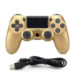 HALASHAO PS4 Controller, wireless game controller for wireless PC/PS4/Steam game controller, playstation 4 games,Gold