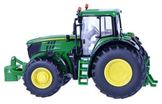 Britains Tomy Tracteur John Deere 6195 M pour Adultes 43150, Tracteur Agricole, Modèle à l'Echelle 1/32, Réplique Adaptée aux Enfants de 3 Ans+, Multicolore