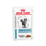 Royal Canin Veterinary Feline Skin & Coat i saus - 48 x 85 g