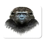 Mousepad Computer Notepad Office Gorilla Digital Pencil of Gorill Animal Canvas Graphic Africa African Ape Big Home School Game Player Computer Worker Inch