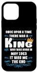 Coque pour iPhone 12 mini Il était une fois un roi. Mai 1953 Anniversaire
