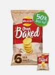 36 Bags of Walkers Plain Oven Baked Sea Salt 25g Bags 50% Less Fat