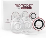 Momcozy Hospital Grade Breast Pump V1, Hands-Free & Portable Double Electric Br