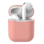 Apple Airpods silikonfodral till laddningsetui - Rosa