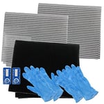 SPARES2GO Cooker Hood Carbon Grease Filter Complete Kit for NEFF Complete Kitchen Extractor Fan Vent