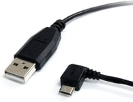 90° Right Angle Fast Charging Data Sync Cable For Samsung Micro USB Cable - 2m