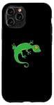 Coque pour iPhone 11 Pro Gecko vert