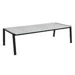 Brafab Lyra soffbord aluminium/glas svart 140x75 cm