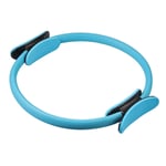 Justech Pilates Ring Fitness Resistance Training Ring Double Handle Pilates Yoga Ring Yoga Fitness Accessory Tools for Home Gym Use-Blue