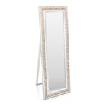 Greenford miroir cadre bois rectangulaire 130 x 45 cm vintage