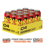 Cellucor C4 Energy Strawberry Millions Pre Workout 12x500ml RTD Cans Sugar Free