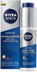 NIVEA MEN Hyaluron Face Gel 50 ml, Anti Wrinkle Face Moisturiser for Men, Face