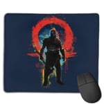 God of War Storm of War Kratos Silhouette Customized Designs Non-Slip Rubber Base Gaming Mouse Pads for Mac,22cm×18cm， Pc, Computers. Ideal for Working Or Game