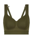 Hunkemöller HKMX The All Star Level 2 Soutien-gorge de sport, Vert olive foncé, 95C