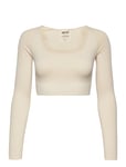 Aim´n Luxe Seamless Cropped Long Sleeve Kräm