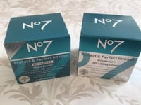  No7 Protect  & Perfect Intense Advanced Day and Night Creams New 50ml.each 