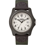 Timex Men's Expedition Camper Green Nylon/Leather Strap Watch T49101