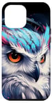 Coque pour iPhone 13 Pro Max Cool Anime Blue Gamer Hibou Gaming Casque Rose Fleurs Art