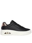 Skechers Uno Court Courted Air Trainers - Black, Black, Size 4, Women