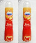 2 x Durex Play Sweet Strawberry Delicious Strawberry Intimate Lube 100ml