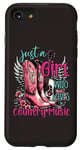 Coque pour iPhone SE (2020) / 7 / 8 Just A Girl That Loves Bottes de guitare de musique country