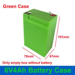 seulement boîte vide-Vert-Boîtier De Batterie Vide 6v, 4ah, Sans Batterie 18650, 2x3, Bms 2s8a, 6v, 6.4v, 7.