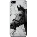 Apple iPhone SE (2016) Gennemsigtigt Telefoncover Marmor med häst